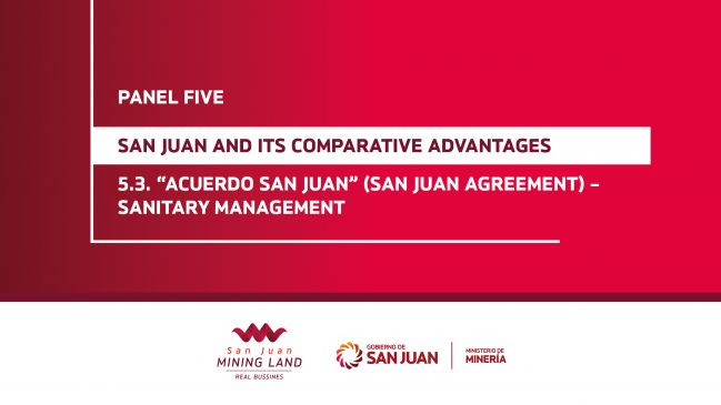 Panel 5: «Acuerdo San Juan» - Sanitary management